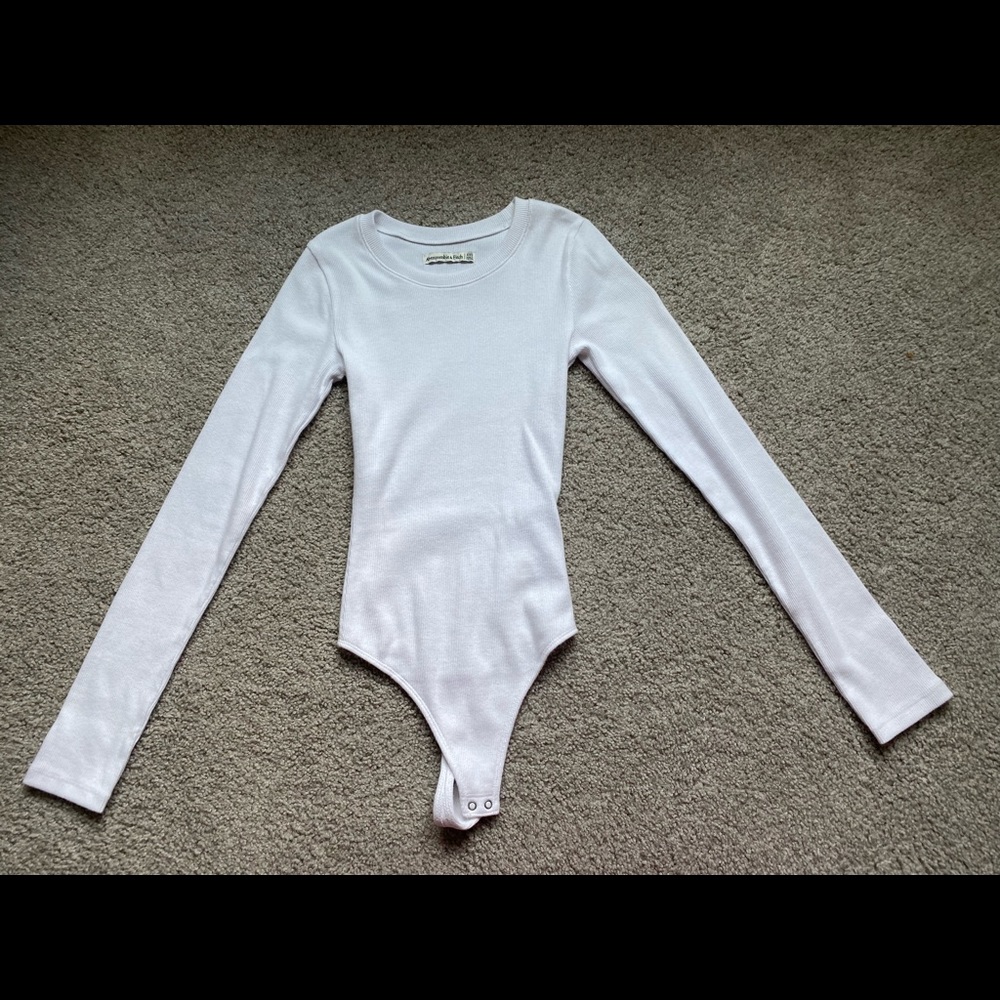 White Abercrombie Bodysuit